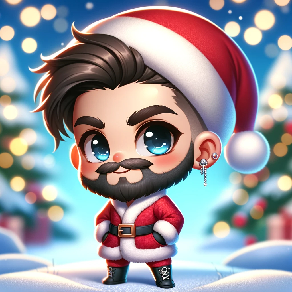 DALL·E 2023-11-16 11.32.58 - A cool and stylish chibi (two-head-tall) version of Santa Claus, reimagined with a modern twist. This Santa has a cartoonish, exaggerated appearance w.png
