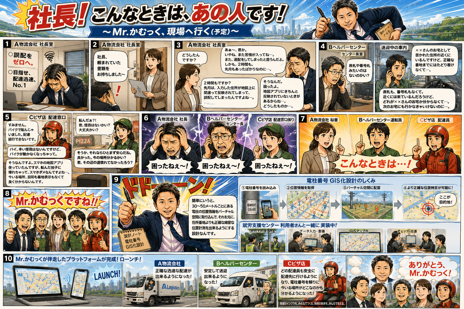 社長！こんな時は、あの人です！～Mr.かむっく、現場へ行く（予定）～第３回電柱番号GIS化設計.png