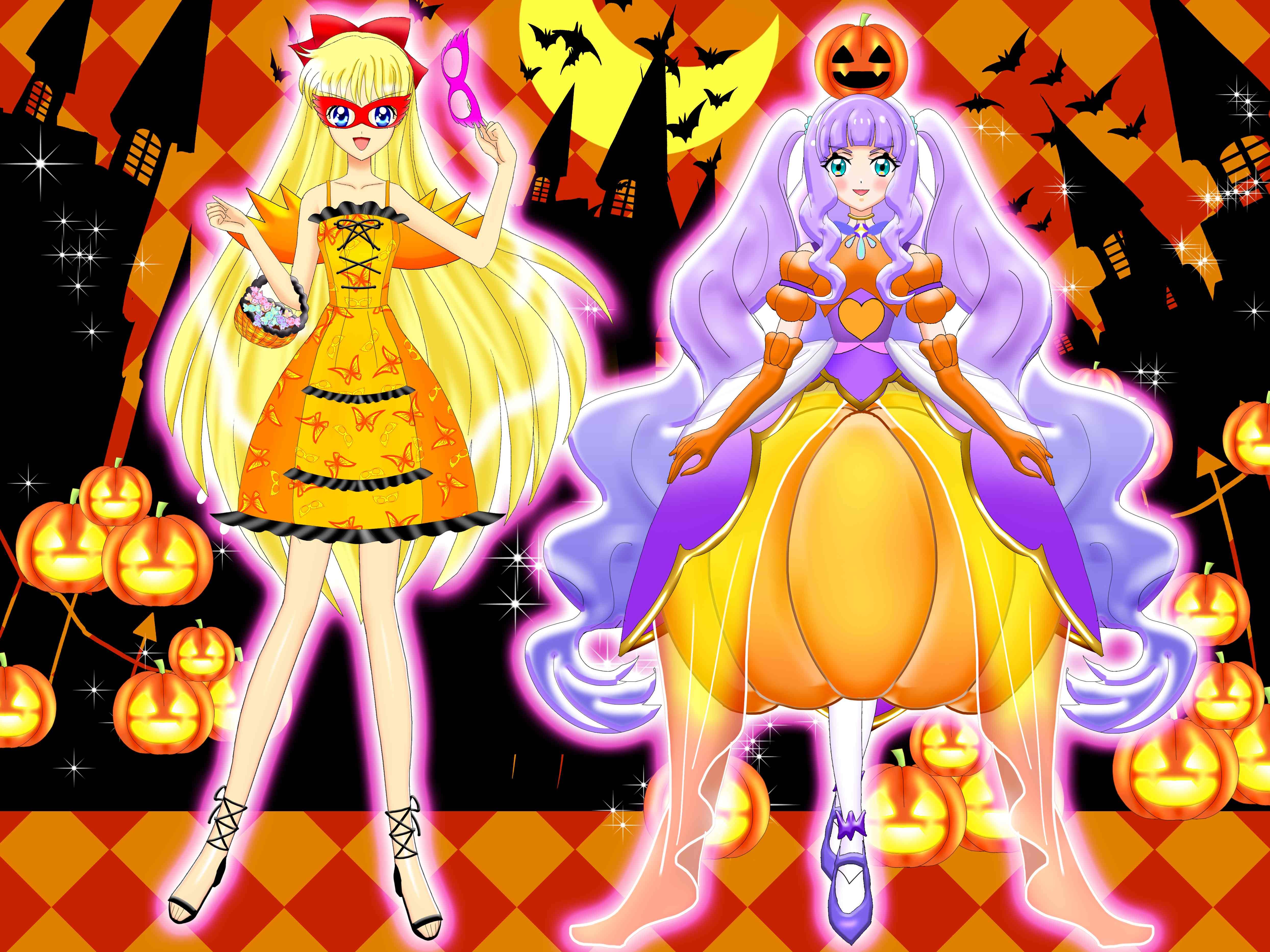 【最高画質版】キュアマジェスティ　ハロウィン【背景つき】.jpg