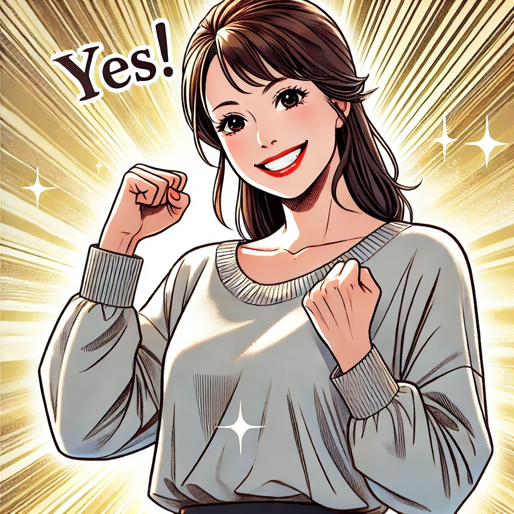 DALL·E 2025-08-21 14.05.36 - An energetic and uplifting illustration of a woman in her 40s smiling brightly .jpg