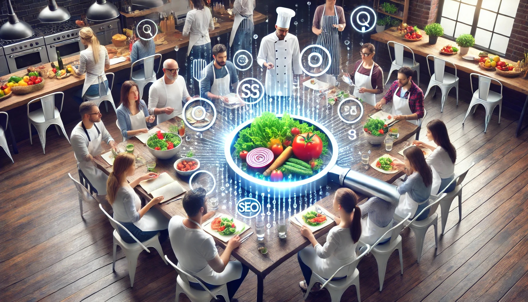 DALL·E 2024-06-25 22.33.31 - A high-quality image showing a group of people participating in a cooking class, interacting and learning together, representing the concept of intera.jpeg