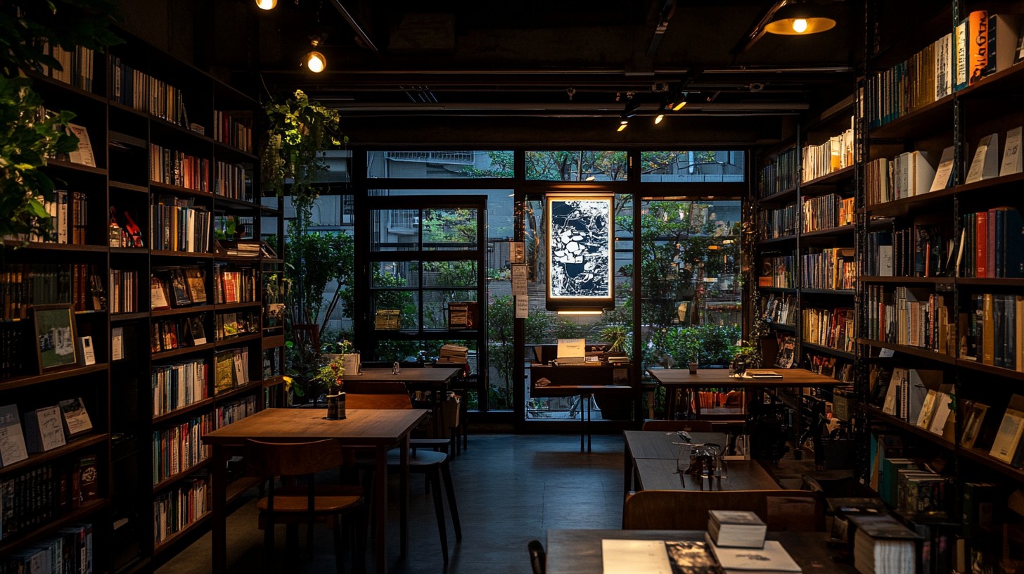 stephenzy_Japanese_Showa-era_bookstore_with_old_wooden_shelve_4b4c117e-7be1-430a-9e5c-6784ad44f777_0.png