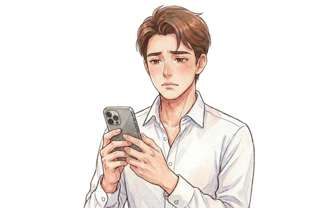 連絡が無く悩む男性.jpg