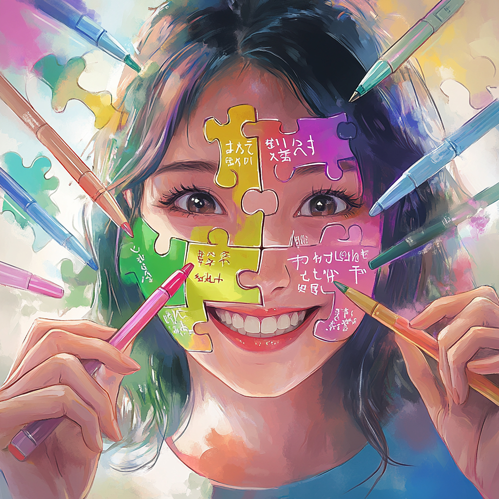 saki_71887_A_digital_painting_of_a_woman_with_a_big_smile_her_f_7aa5d722-e8be-49d0-bc7c-ac6723ad8b52.png