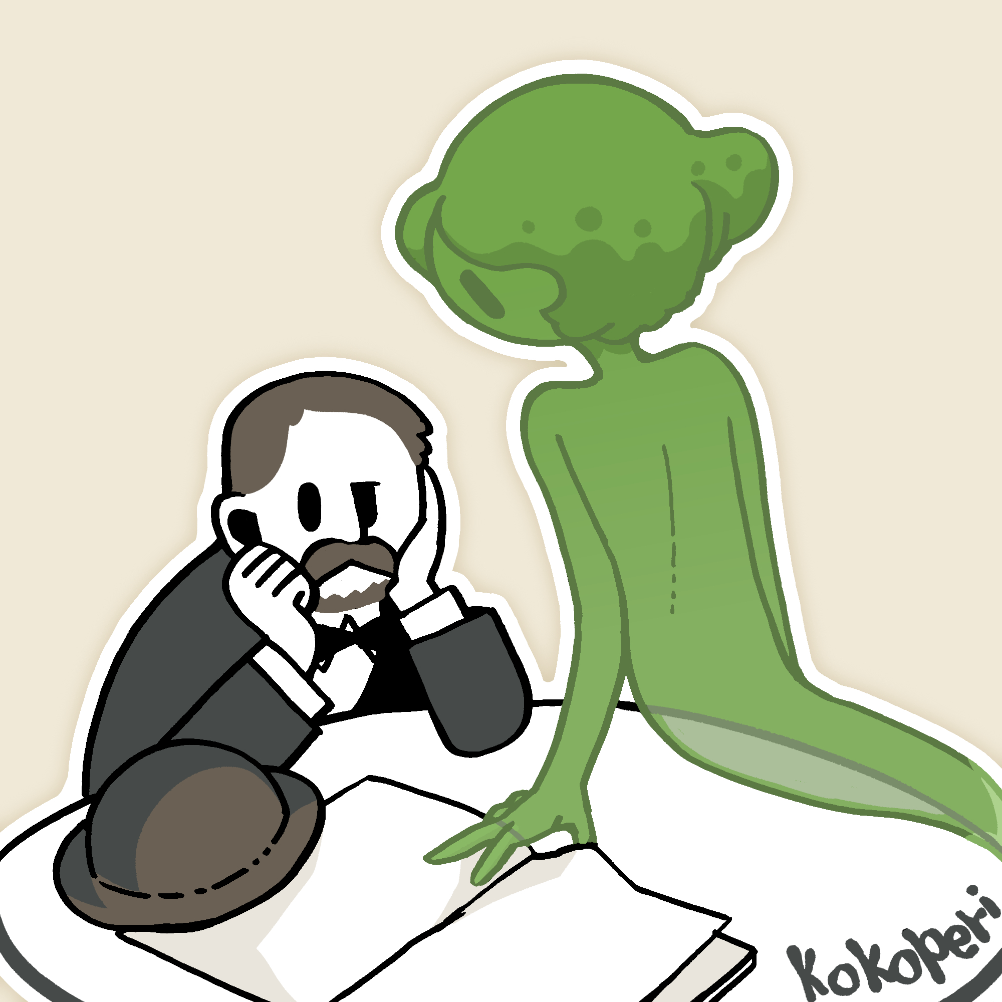アブサンを飲む男(ヴィクトルオリヴァ).png