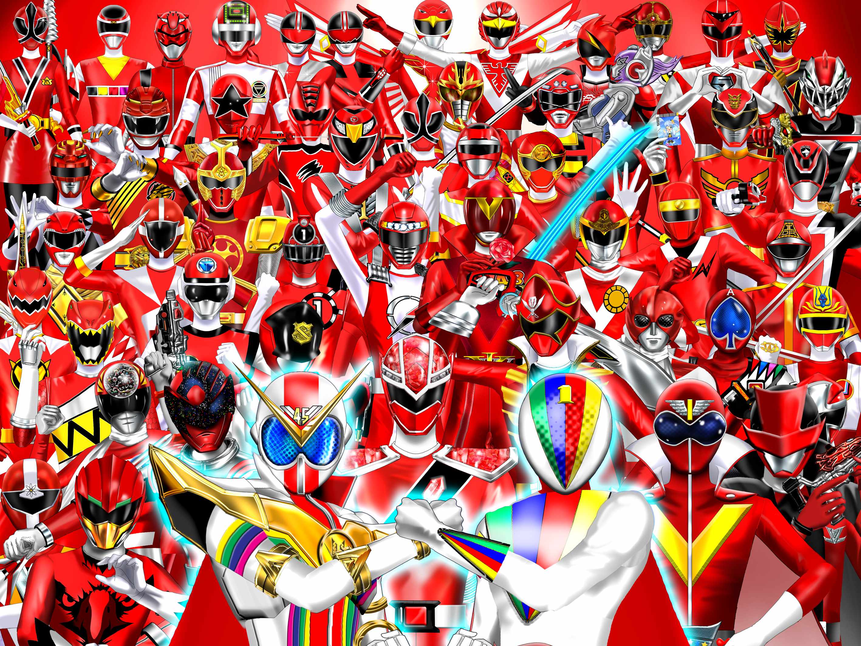 お前 赤じゃないのか ゼン４５大スーパー戦隊ゼン主役超集合 ルナ ルーン Coconalaブログ