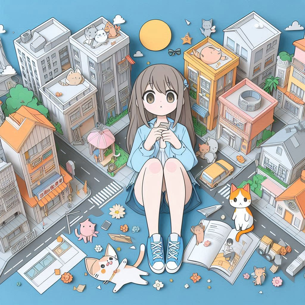 漫画週刊誌の日をイメージできるイラストをペーパークラフト調で描く。文字はイラスト内には絶対描かないこと (1).png