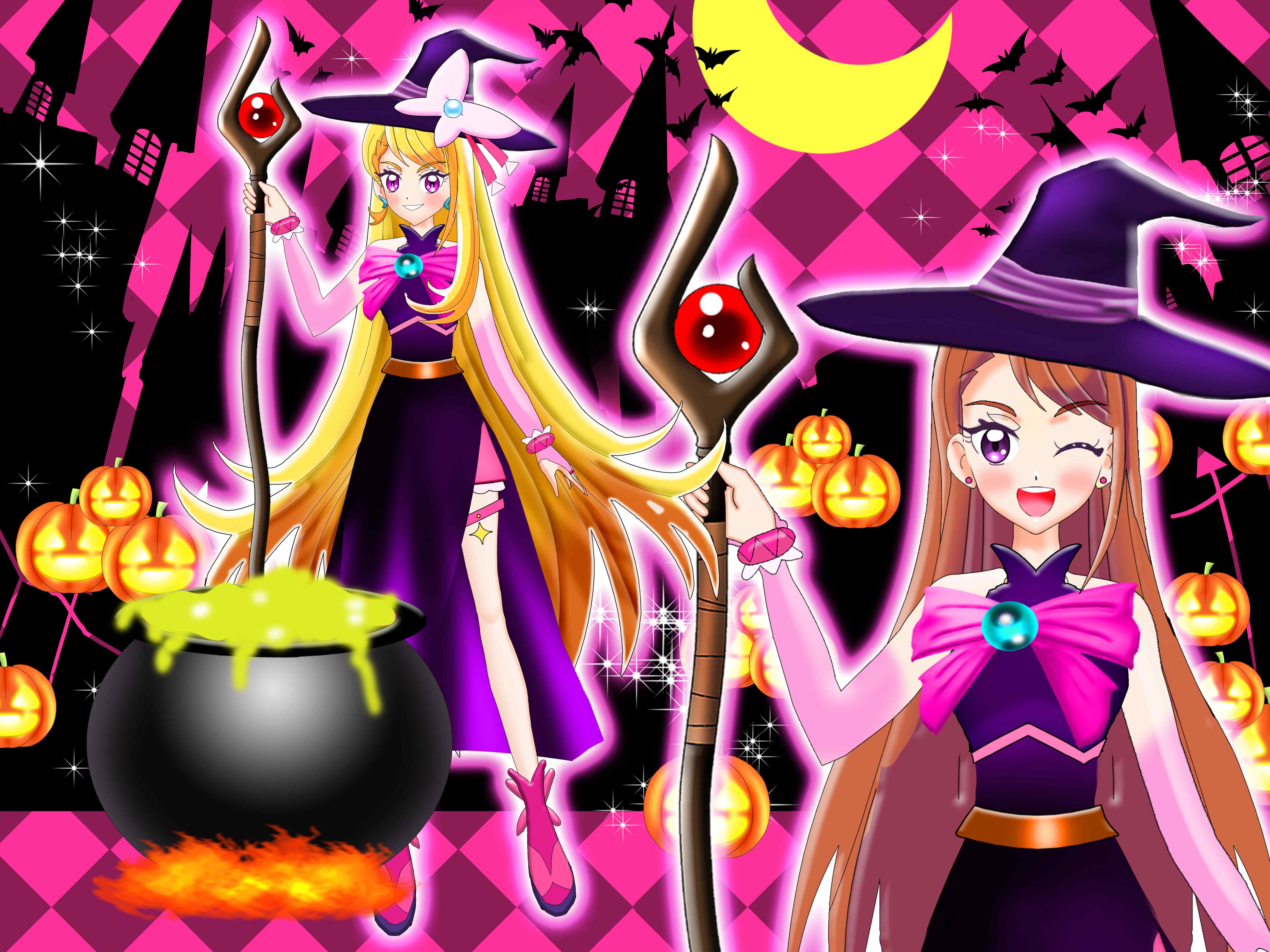 【最高画質版】キュアバタフライ　ハロウィン【背景つき】.jpg