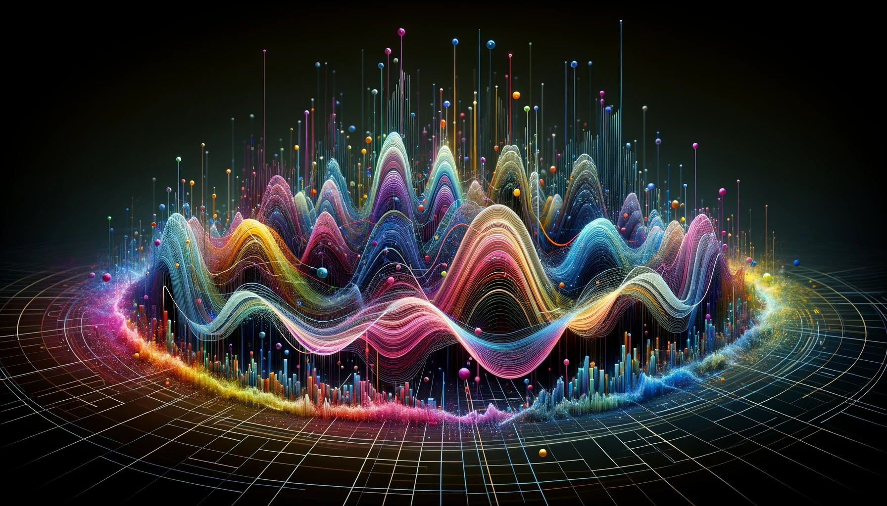 DALL·E 2024-02-25 12.36.24 - Create a 3D computer graphics image that visually represents music and sound. The image should feature dynamic, line-like waveforms that undulate up aのコピー.jpg