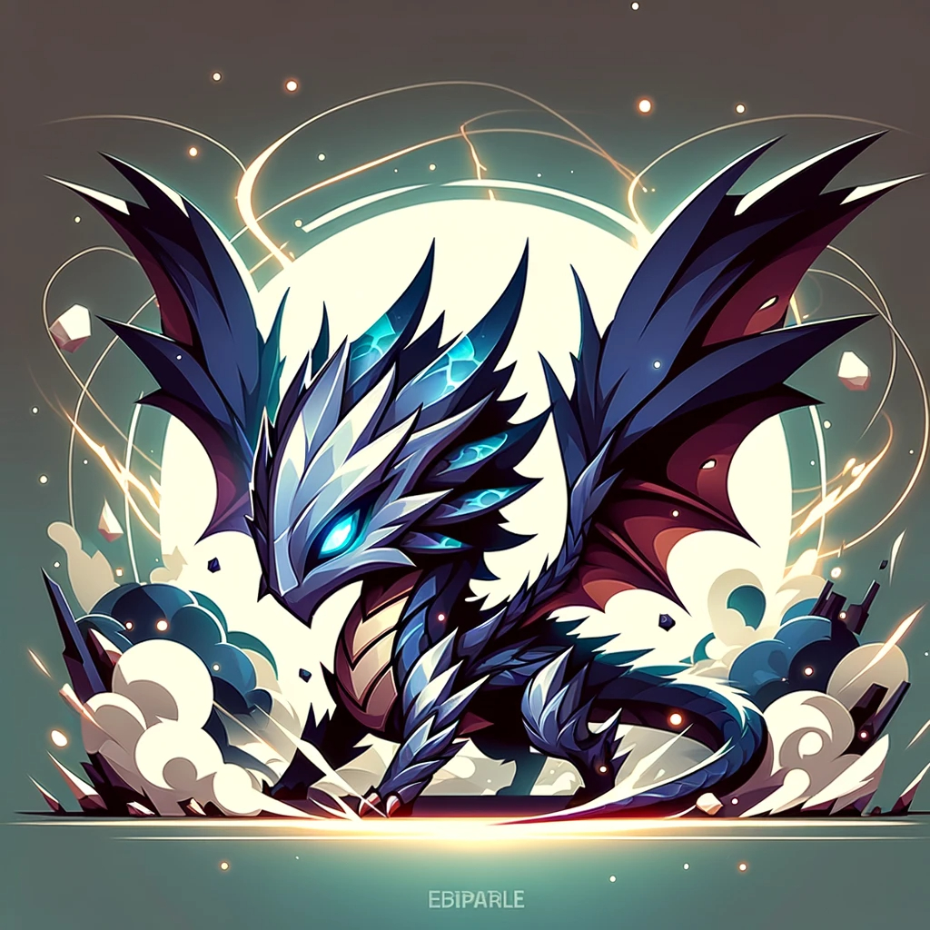 DALL·E 2023-11-18 20.34.06 - Transform the flat-style cute dragon (image ID_ LHO4xCCbynPZJ8lc) into a very cool and impressive version. Retain the basic structure and color scheme.png