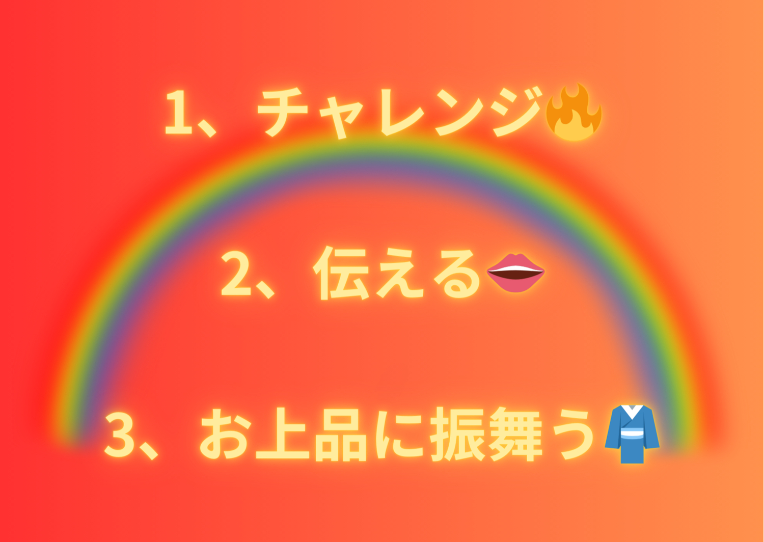1、チャレンジ🔥 2、伝える👄 3、お上品に振舞う👘_png.png