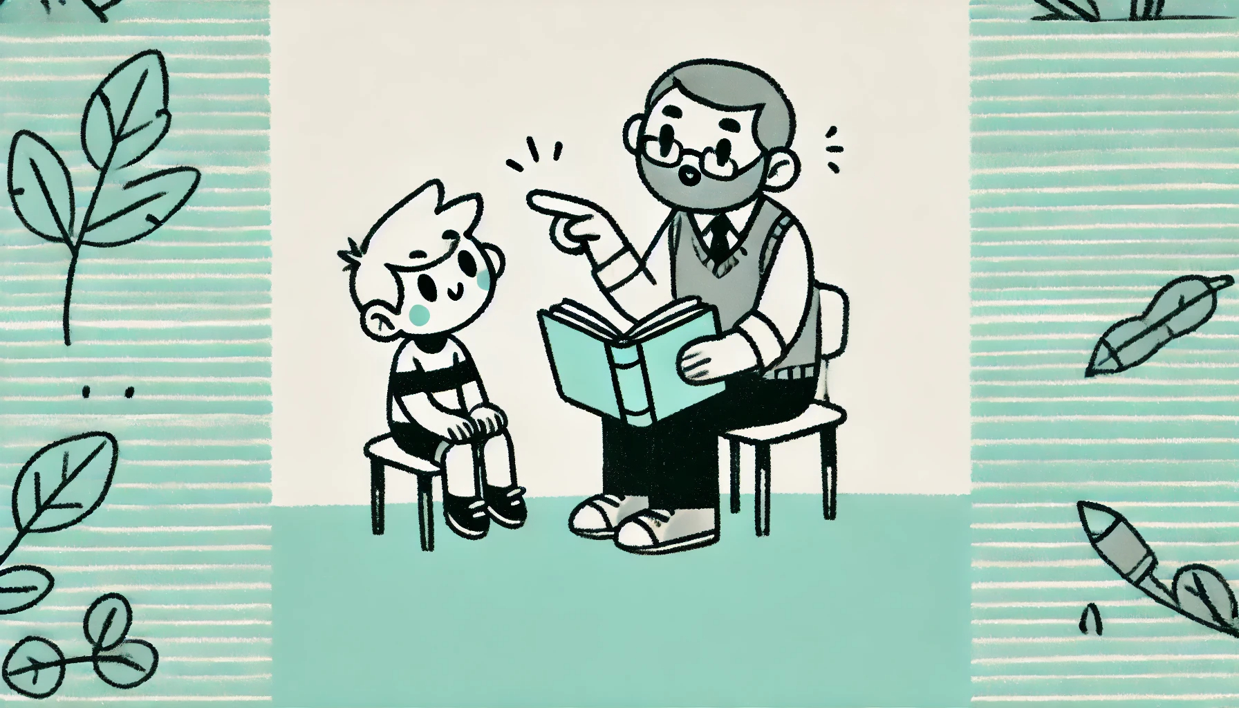 DALL·E 2024-12-27 13.28.51 - A cute cartoon illustration with a 2_1 aspect ratio, featuring a minimalistic and simplistic background. The drawing is done in a sketch-like marker s.jpeg