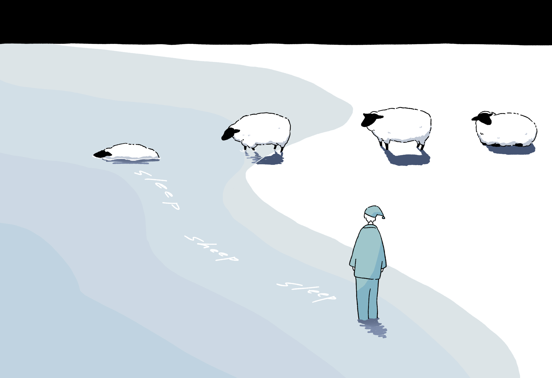 イラスト 眠りに着くまで 山並 かい シンプルイラスト Coconalaブログ