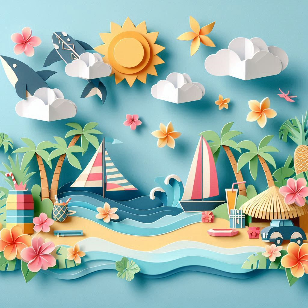 アロハの日をイメージしたペーパークラフト調のイラスト (2).png