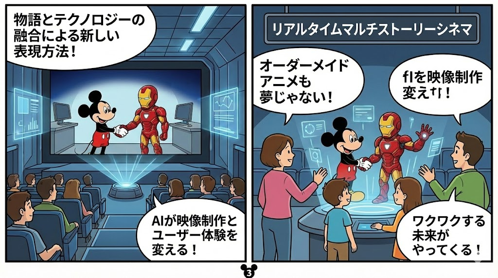 マンガ_ディズニーがOpenAIと連携でリアルタイムマルチストーリーシネマも夢ではなくなるかも！？03.jpg