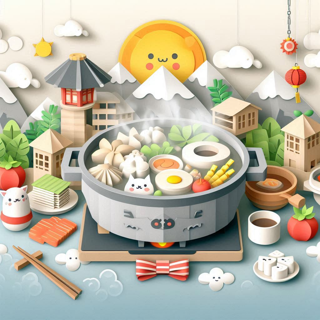 鍋の日をイメージするペーパークラフト調のイラスト (1).png