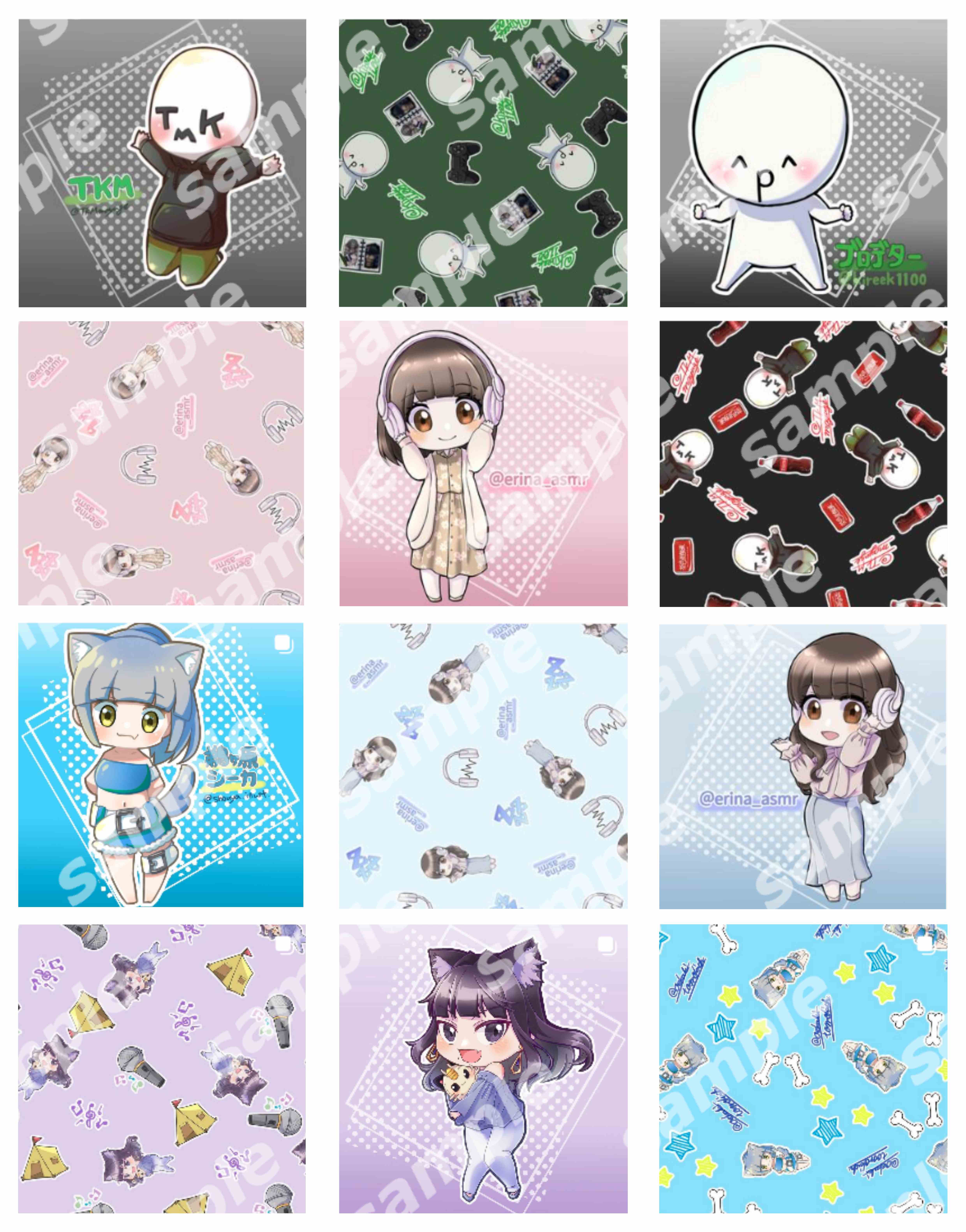 ちびキャラセット 製作作品報告 １ しょうや ちびキャライラストレーター Coconalaブログ