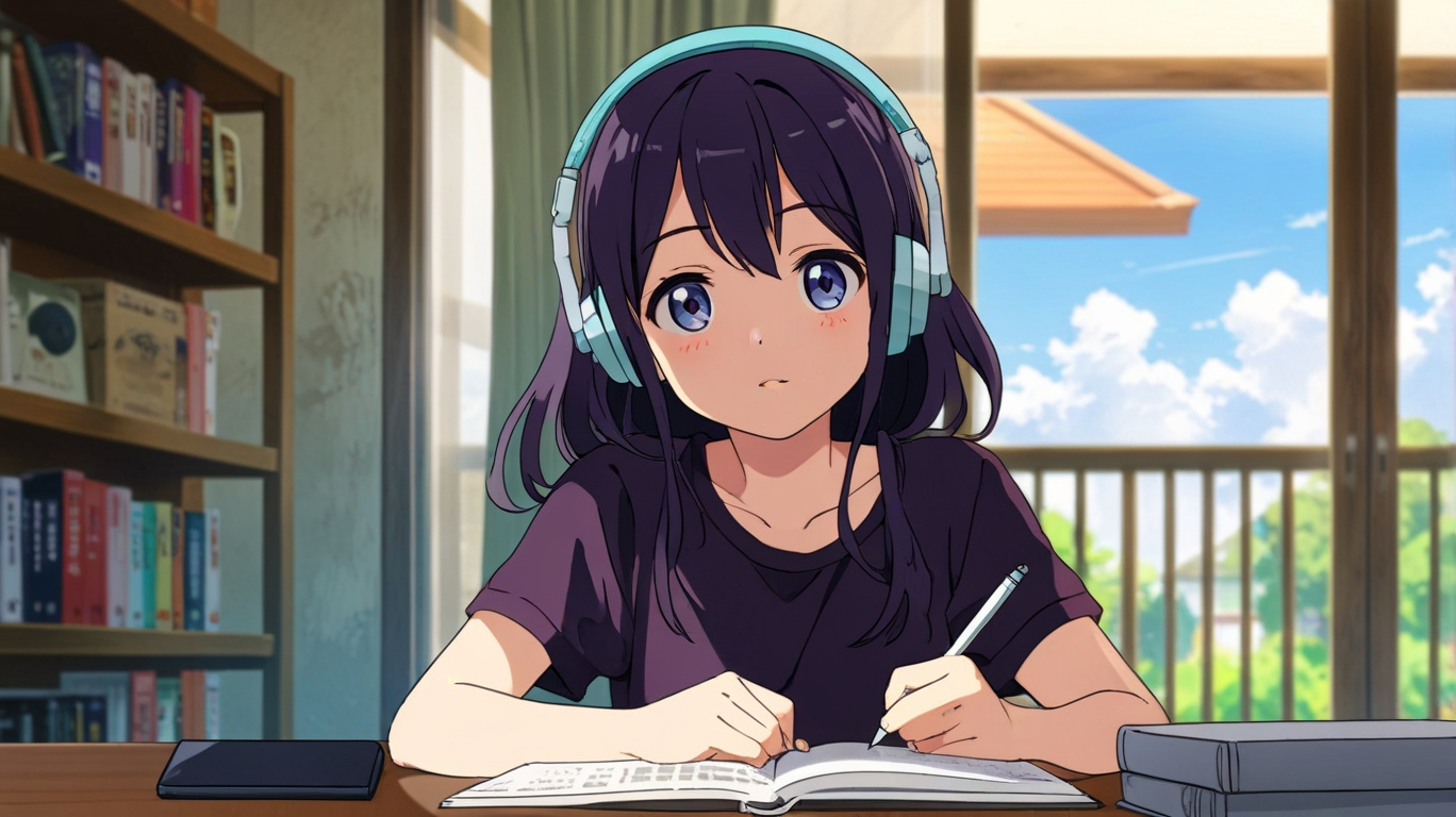 Default_Cute_17_year_old_girl_studying_by_library_window_weari_2.jpg