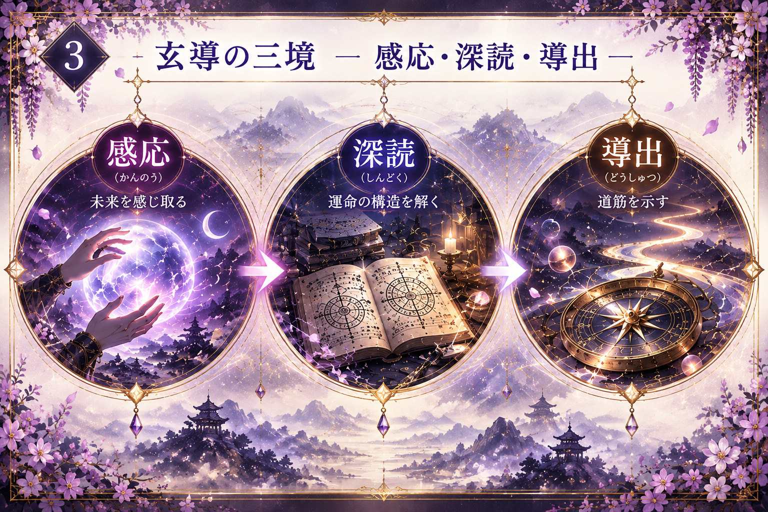 玄導の三境：感応・深読・導出.png