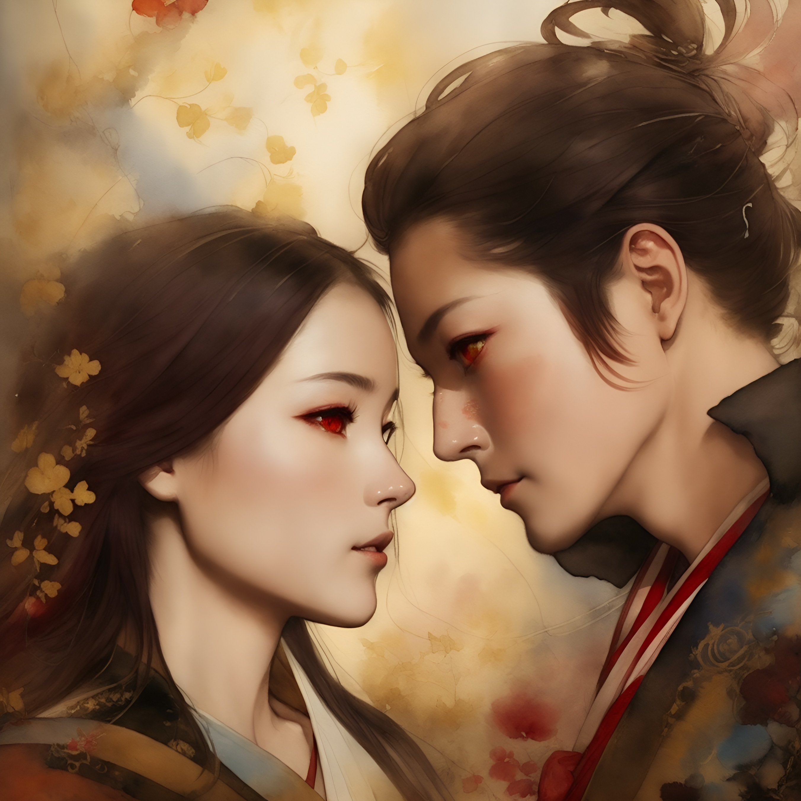 Default_line_art_watercolor_wash_RED_EYES_Woman_in_Japanese_Ki_0_3b537740-6890-4156-92a6-02c7f0fcccb6_1.png