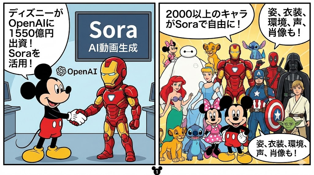 マンガ_ディズニーがOpenAIと連携でリアルタイムマルチストーリーシネマも夢ではなくなるかも！？01.jpg