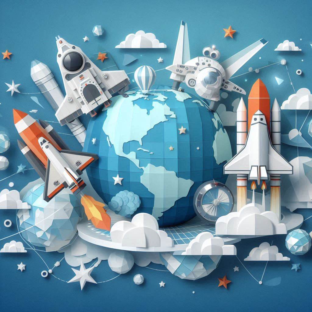 世界宇宙飛行の日をイメージしたペーパークラフト風のイラスト (3).png