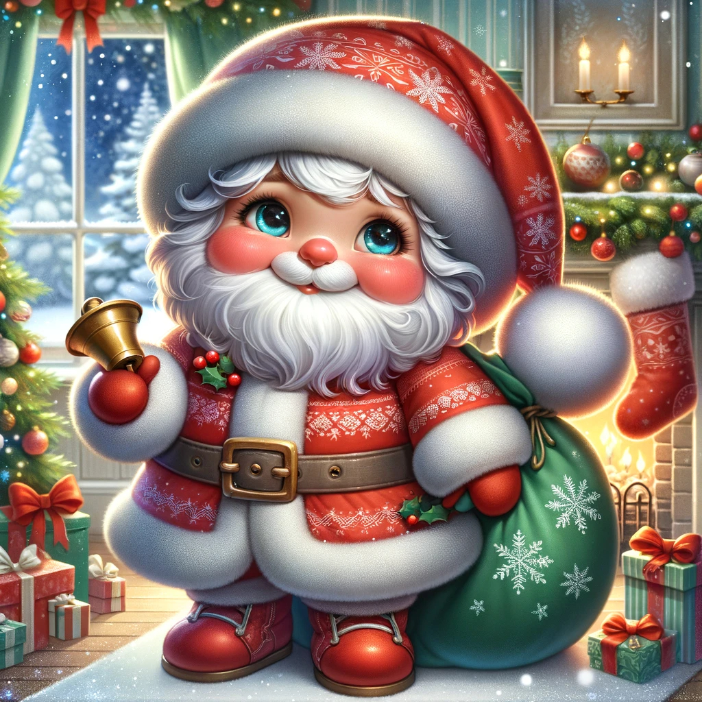 DALL·E 2023-11-16 11.31.55 - A whimsical and friendly Santa Claus character for Christmas use. He has a jolly, round face with rosy cheeks and twinkling blue eyes, wearing a red a.png