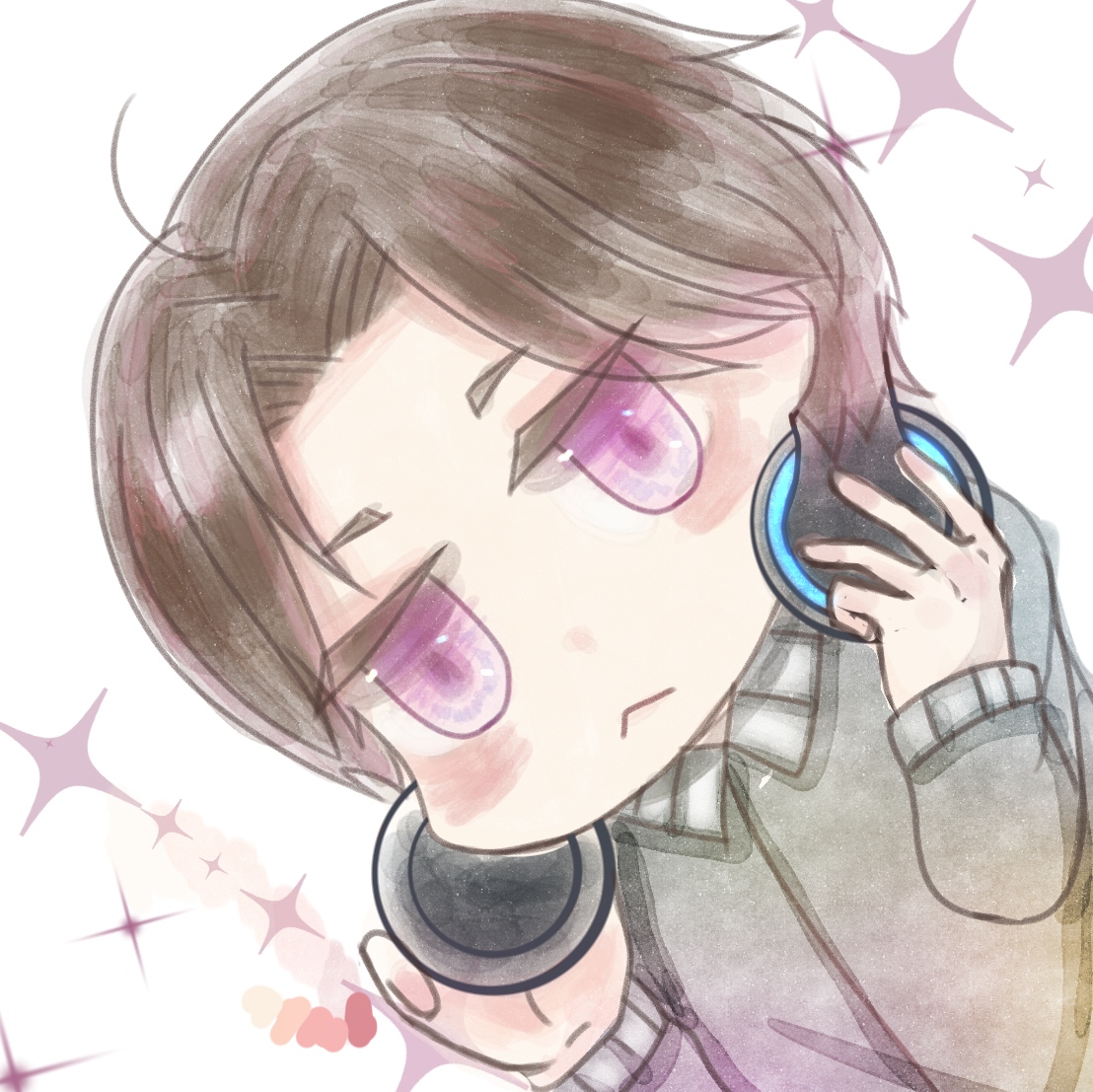 ココナラ再スタートサンプル似顔絵４ちびキャラ.png