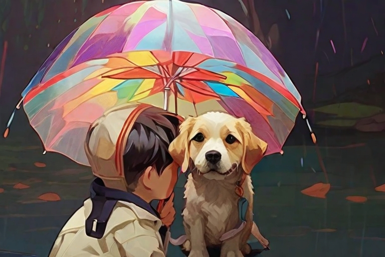 Leonardo_Diffusion_XL_a_dog_and_a_boy_use_same_rabinbow_color_2.jpg