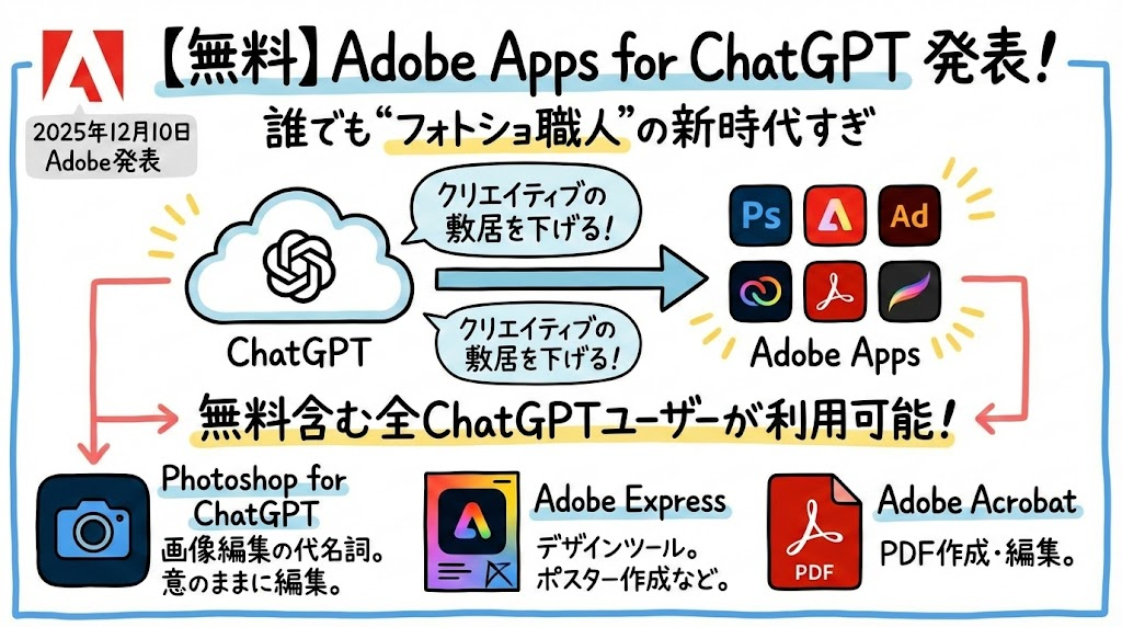 フォトショップ職人クビ確実！？ アドビが｢Photoshop for ChatGPT｣を発表　もはやバイブ画像編集の時代へ01.jpg