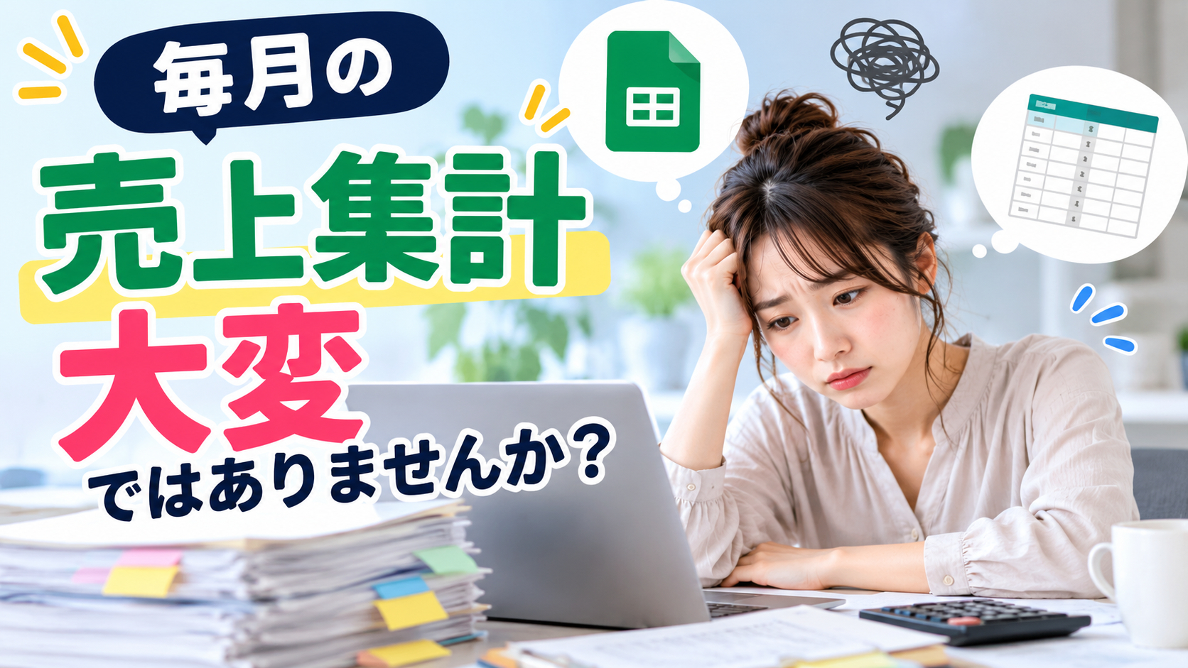 毎月の売上集計に悩む女性.png