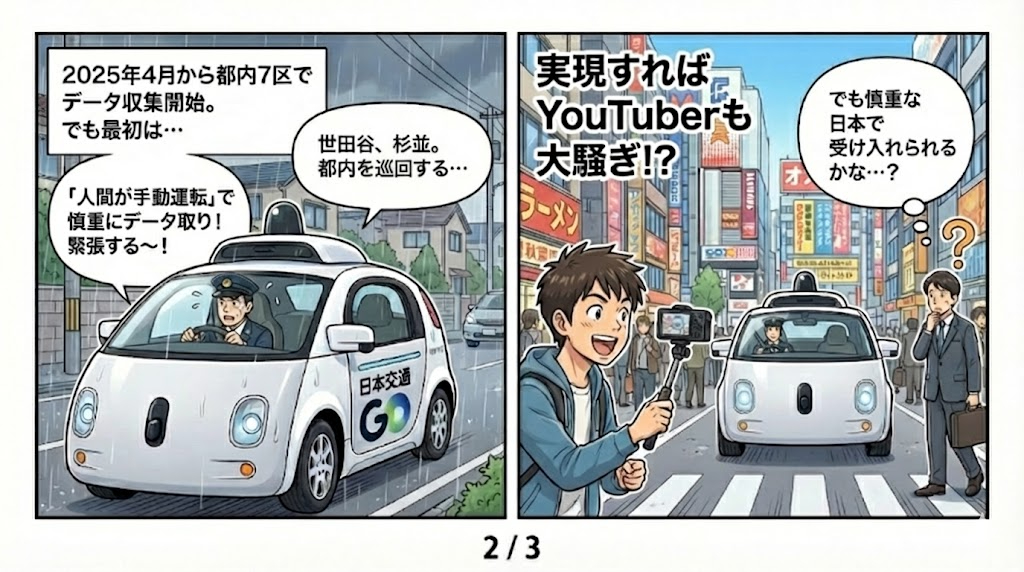 マンガ_東京でロボタクシーが走るぞ！　GoogleのWaymoが初めての海外進出！02.jpg