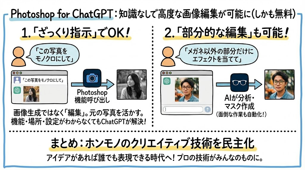 フォトショップ職人クビ確実！？ アドビが｢Photoshop for ChatGPT｣を発表　もはやバイブ画像編集の時代へ02.jpg