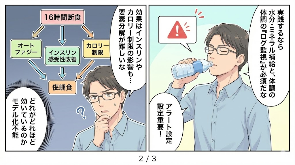 マンガ_空腹は正義？　「16時間断食」が若返りのヒミツ？　オートファジー信者の真相02.jpg