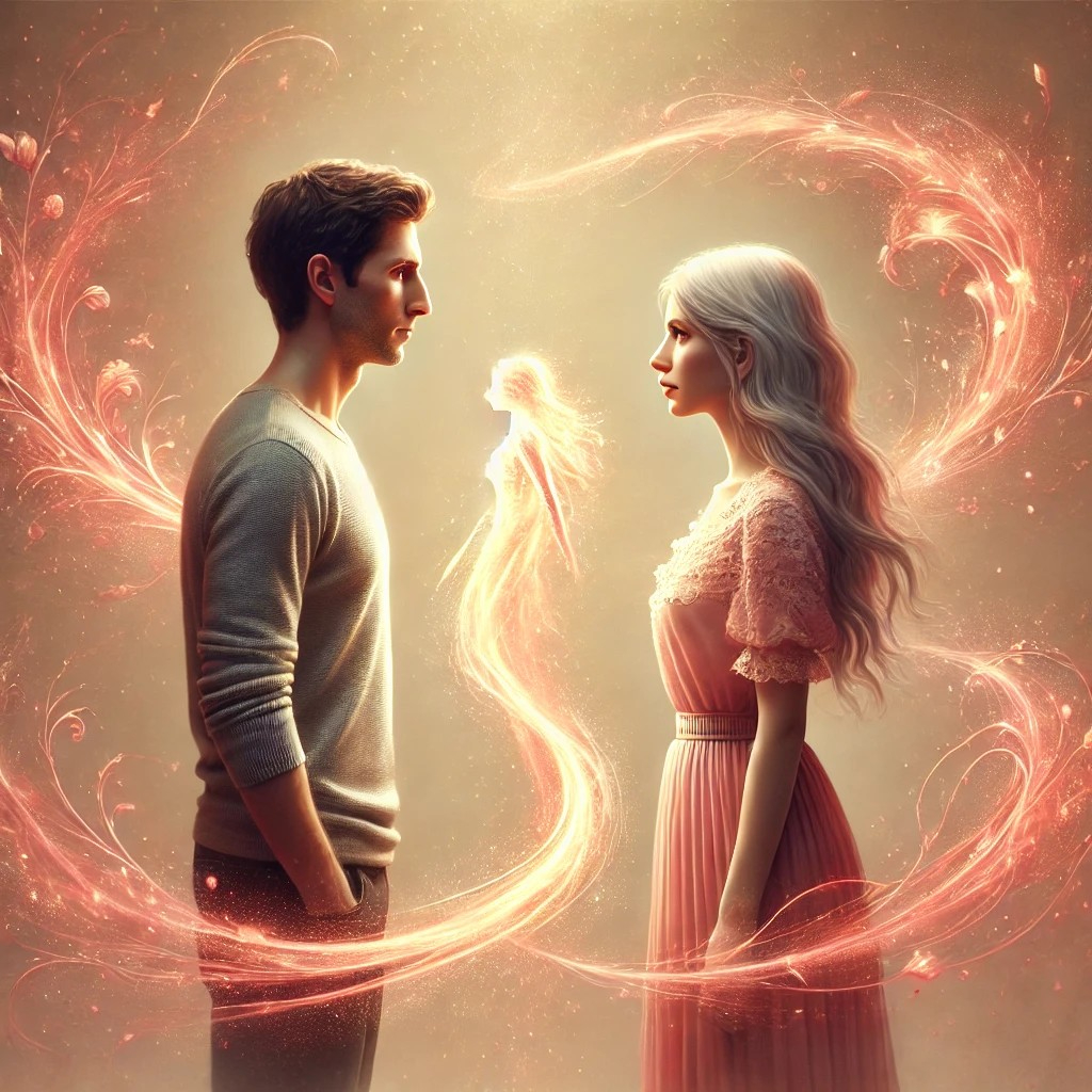 DALL·E 2025-07-10 17.38.42 - A romantic and emotional scene showing a couple who had grown distant, now starting to reconnect. The man and woman stand a few steps apart, facing ea.jpg
