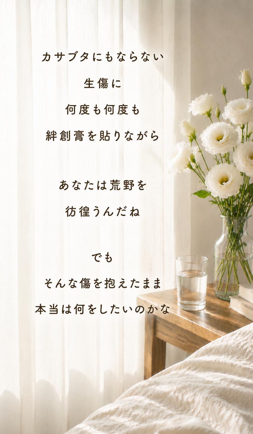カサブタにもならない創作詩画像つき.png