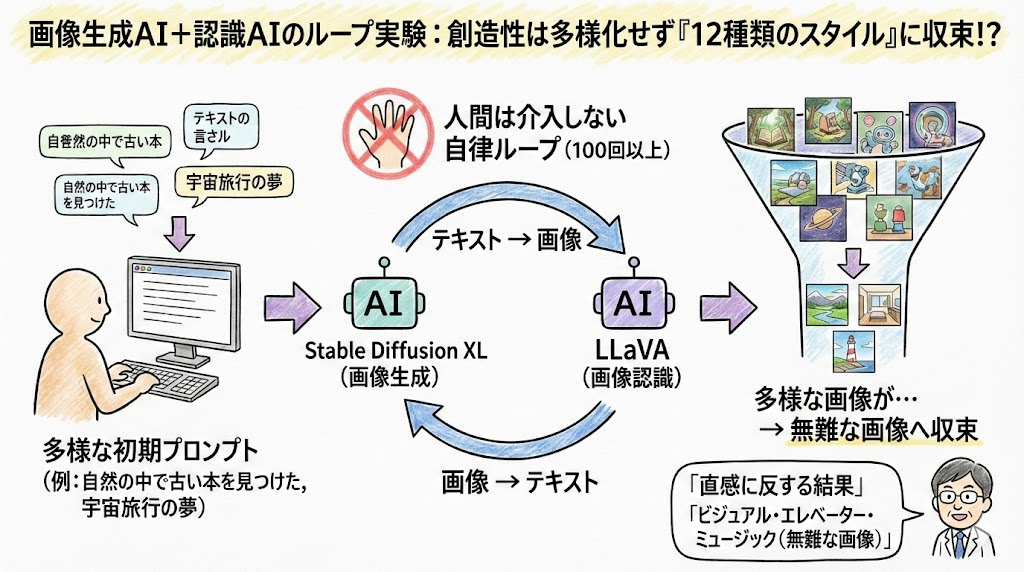 混ぜるなキケン！？　画像生成AIを学習させ続けると最終的に12のパターンに収束してしまう！？01.jpg