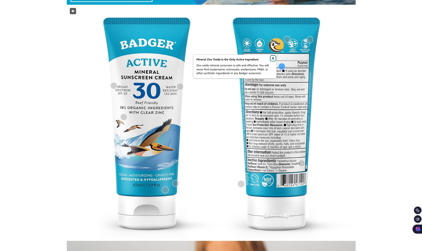 Amazon.com_ Badger Mineral Sunscreen Cream SPF 30, All Natural Sunscreen with Zinc Oxide, 98% Organi.jpg