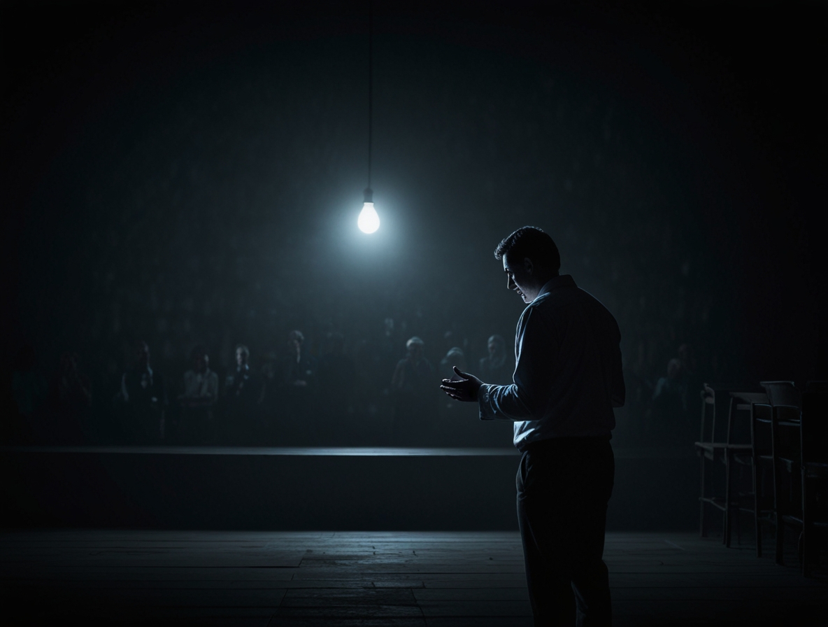Default_A_man_giving_a_lonely_speech_in_the_dark_0.jpg