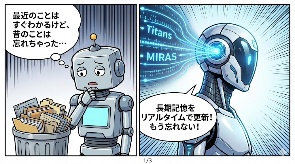 マンガ_いつまでも根に持つAIが誕生か！？　AIはいつまでも忘れない長期記憶を持とうとしている01.jpg
