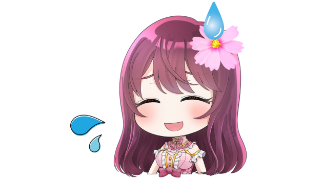 ミニひなたん汗.png