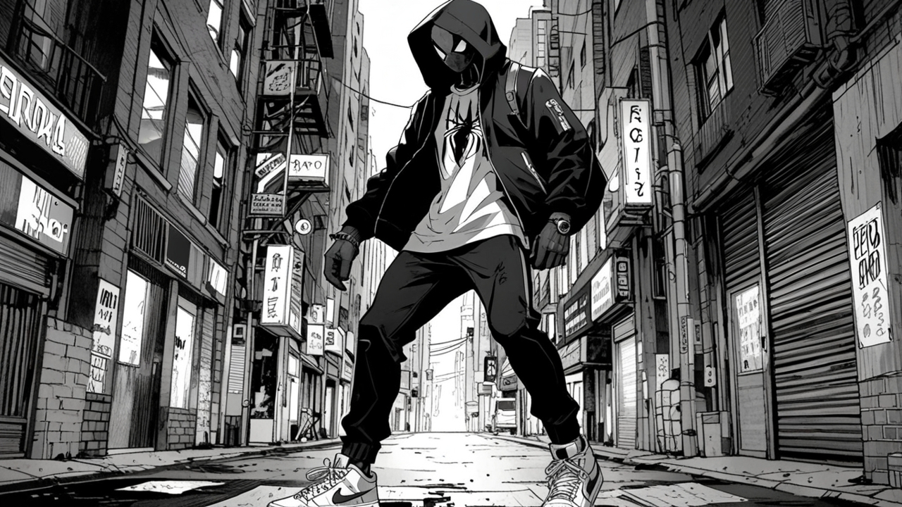 Leonardo_Anime_XL_Spiderman_clad_in_a_black_hoodie_headphones_0 (6).jpg