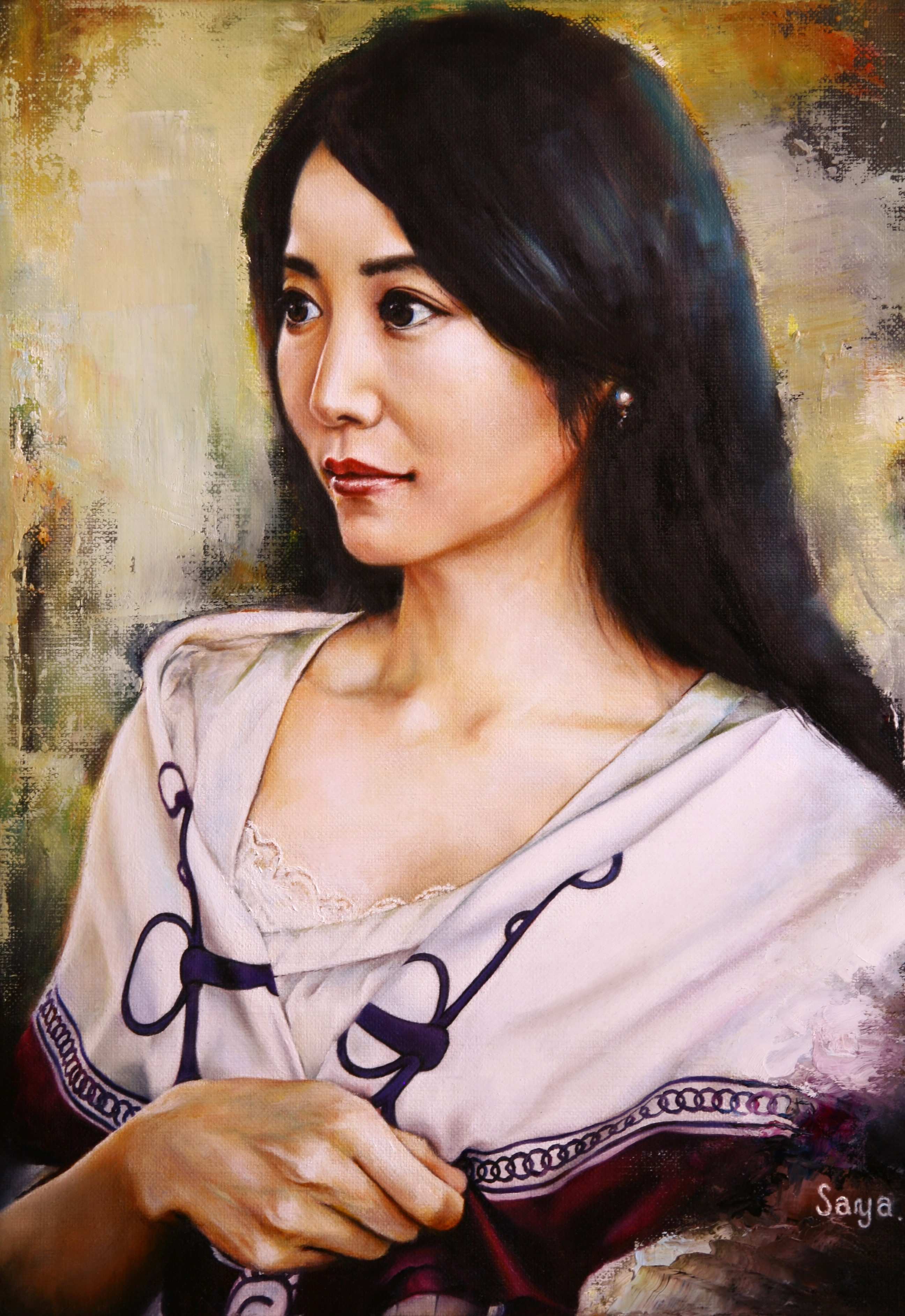 愛弟子自画像☆油彩画【ニュアンス】〜NUANCE〜｜色彩のソムリエ（画家 