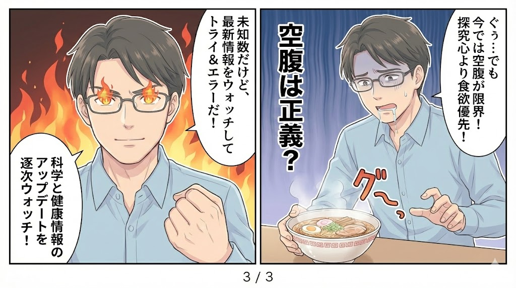 マンガ_空腹は正義？　「16時間断食」が若返りのヒミツ？　オートファジー信者の真相03.jpg