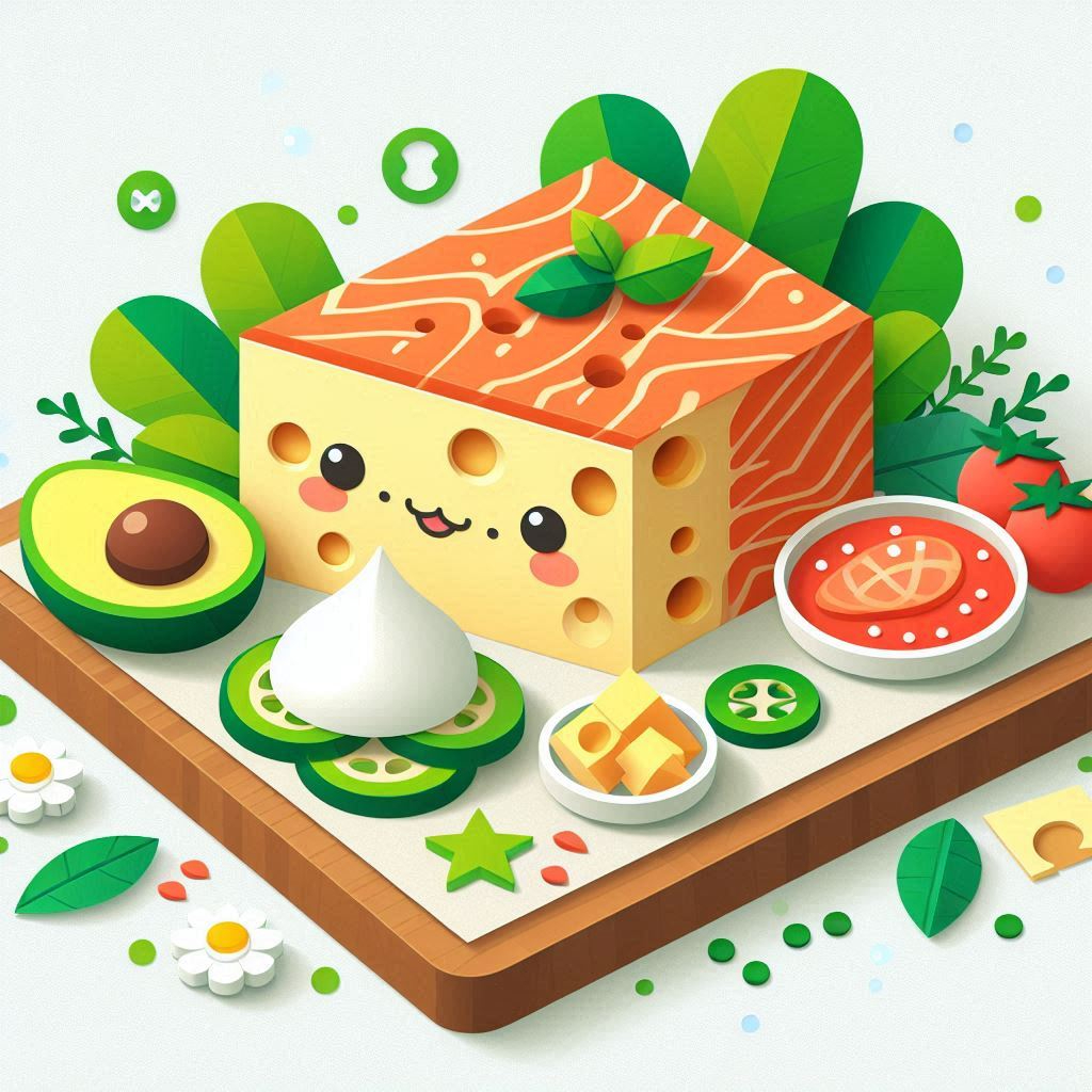 さけるチーズのイラスト ペーパークラフト調 (1).png