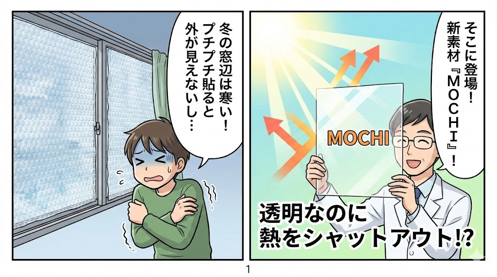 マンガ_窓革命！　光は通して熱はシャットアウト！？　新発想の断熱材「MOCHI」誕生01.jpg