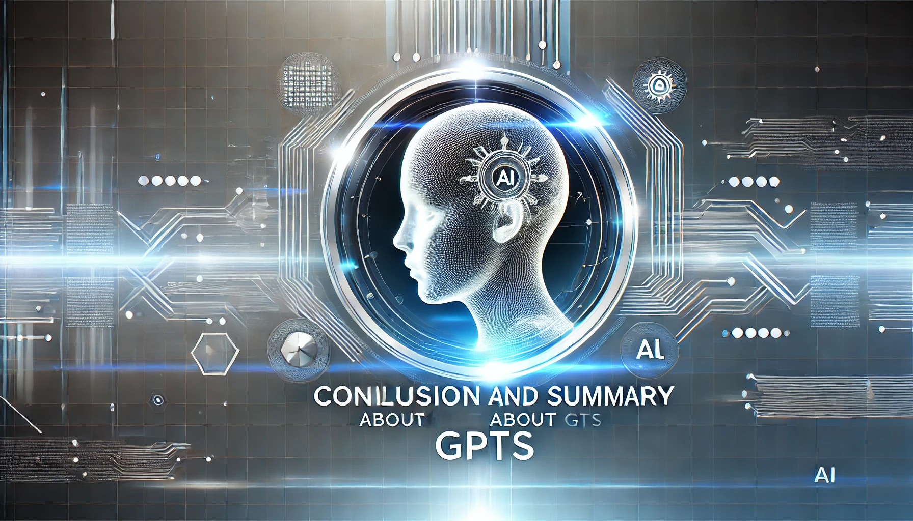 DALL·E 2024-10-16 13.50.14 - A futuristic and clean design for a header image representing the 'Conclusion and summary about GPTs'. The image features an abstract AI figure or ico.jpg