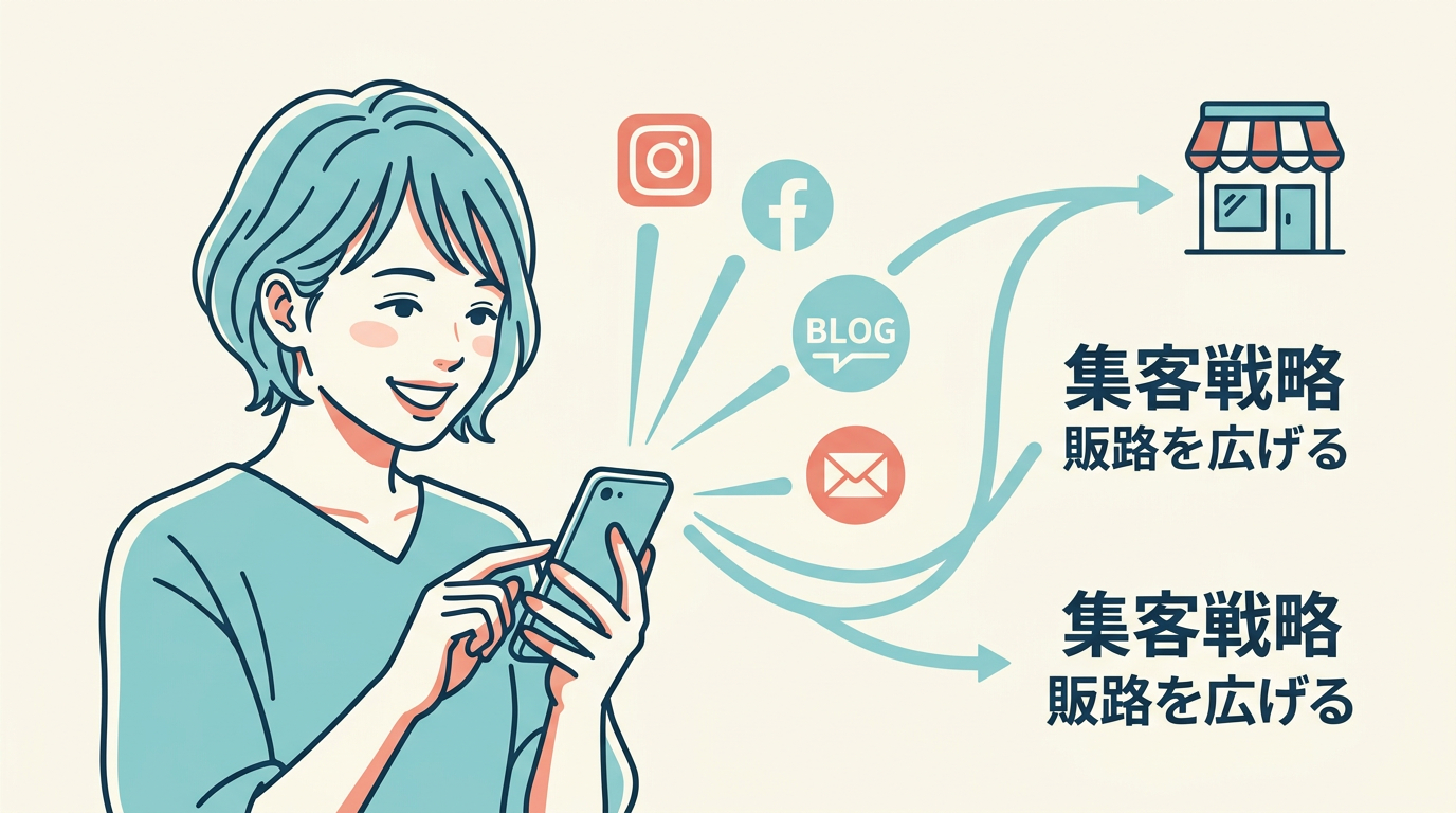 15Firefly_Gemini Flash_An image symbolizing effective promotion and customer acquisition. A Japanese person  966824.png