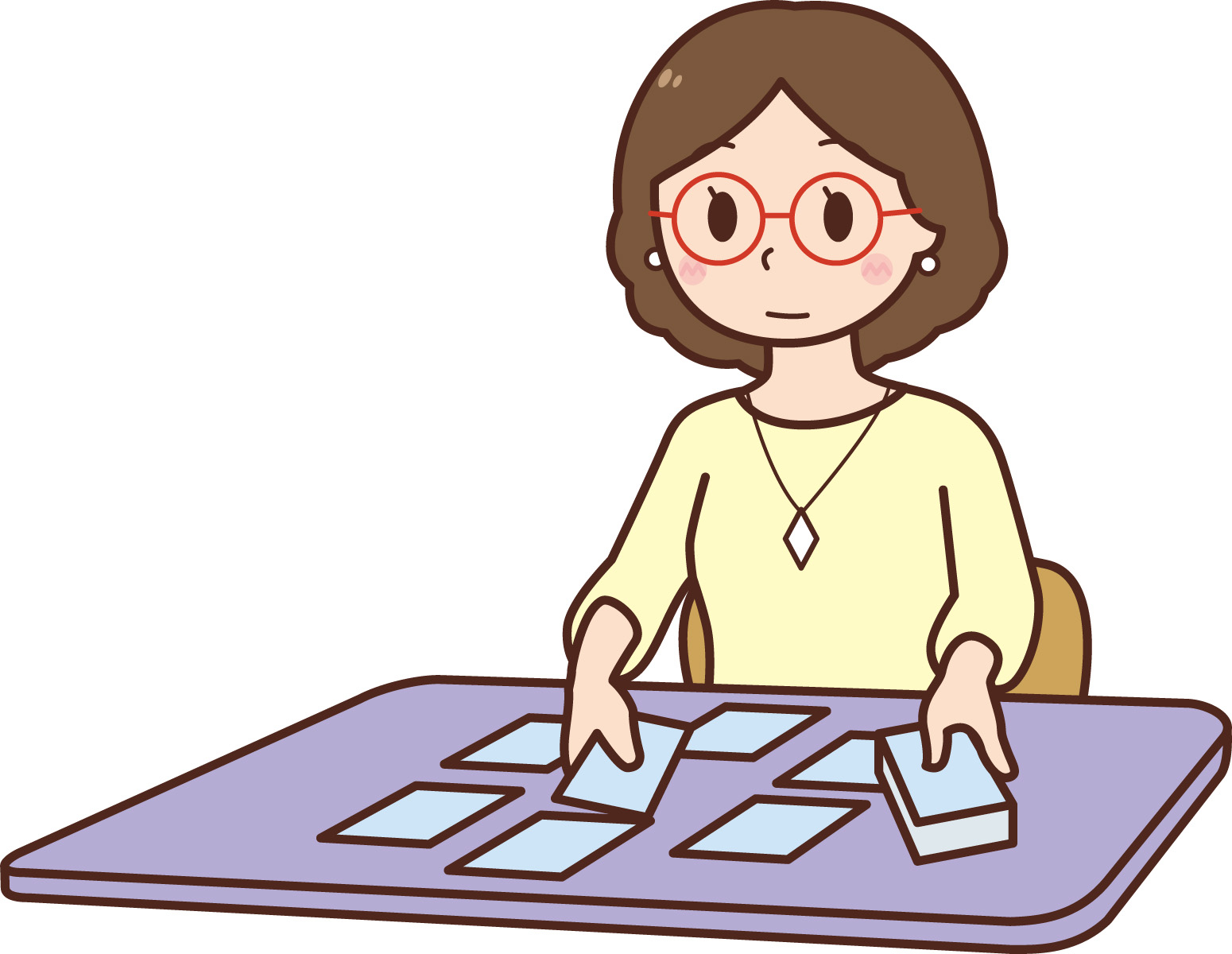 タロット占いをする女性.jpg