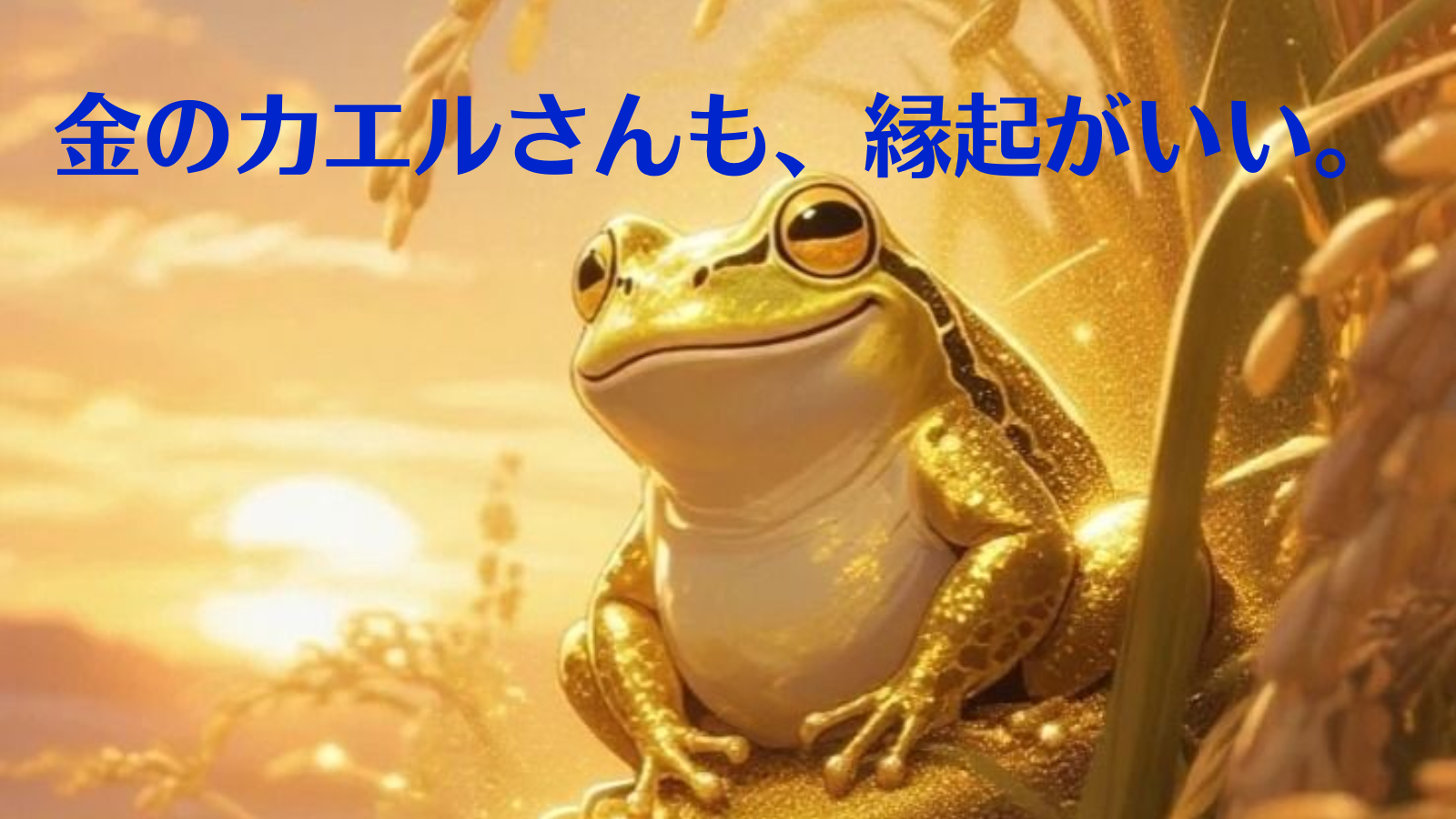 金のカエルさんも、縁起がいい。.png
